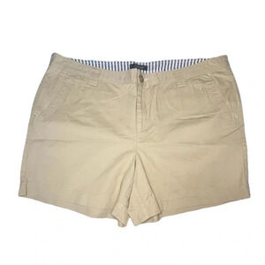 Natural Reflections Women’s Beige Cotton Shorts Size 22W – Classic Casual - New